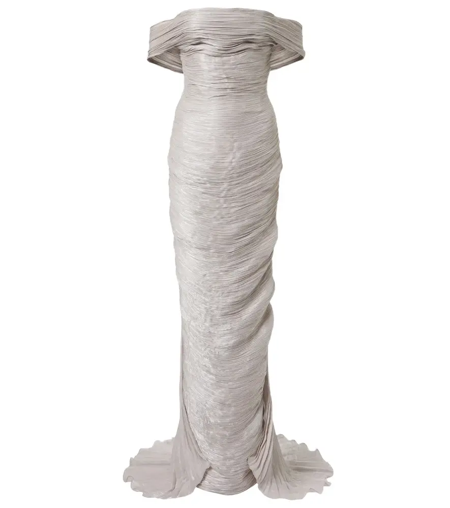 Marmar Halim Off-shoulder pleated bustier gown | Image 1 Marmar Halim Off-shoulder pleated bustier gown | Image 1