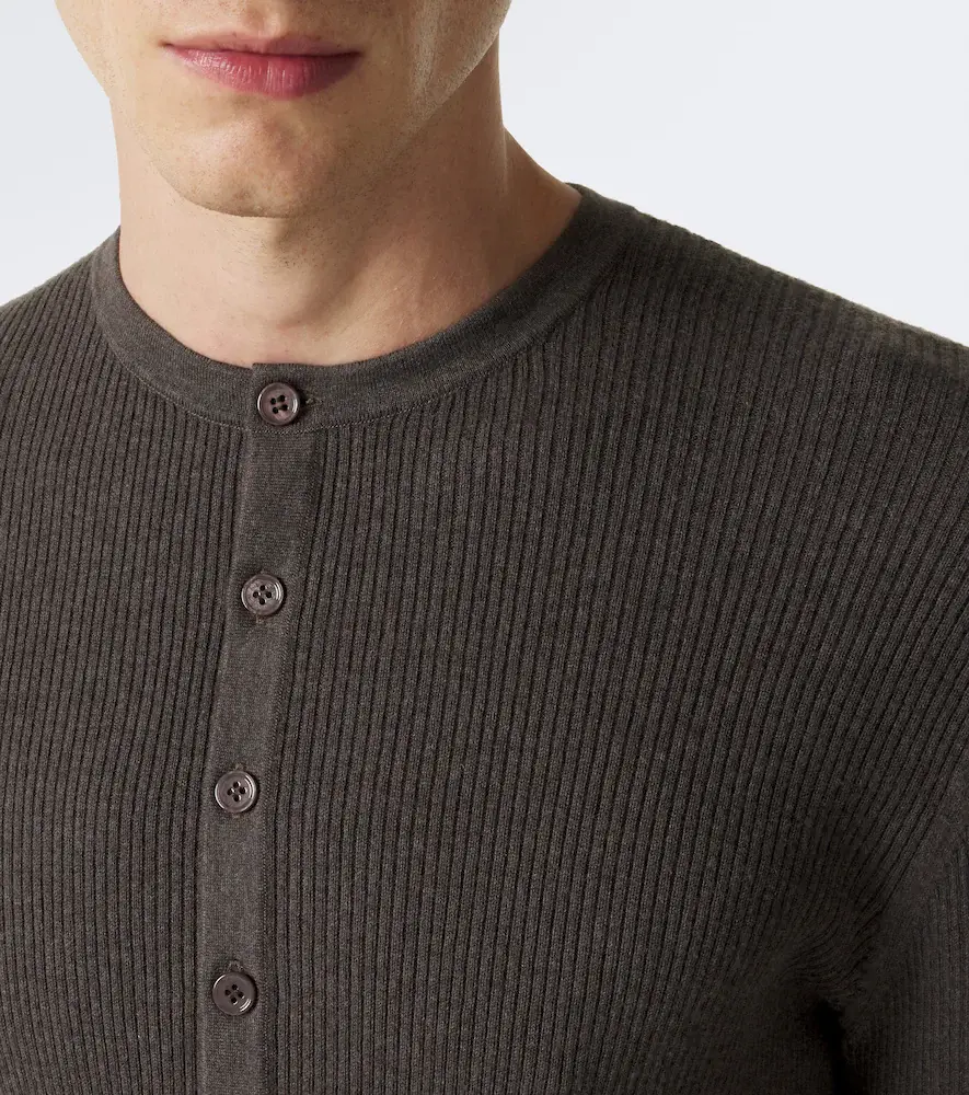 Lisa Yang Falk cotton and cashmere Henley shirt | Thumbnail 4 Lisa Yang Falk cotton and cashmere Henley shirt | Thumbnail 4