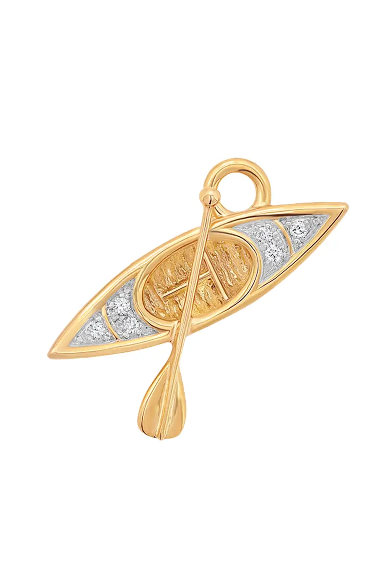 SARA WEINSTOCK Diamond Canoe Charm | Image 1 SARA WEINSTOCK Diamond Canoe Charm | Image 1