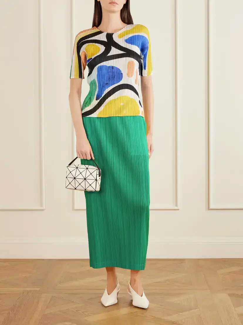 Pleats Please Issey Miyake Roll Printed Plissé Blouse | Thumbnail 2 Pleats Please Issey Miyake Roll Printed Plissé Blouse | Thumbnail 2