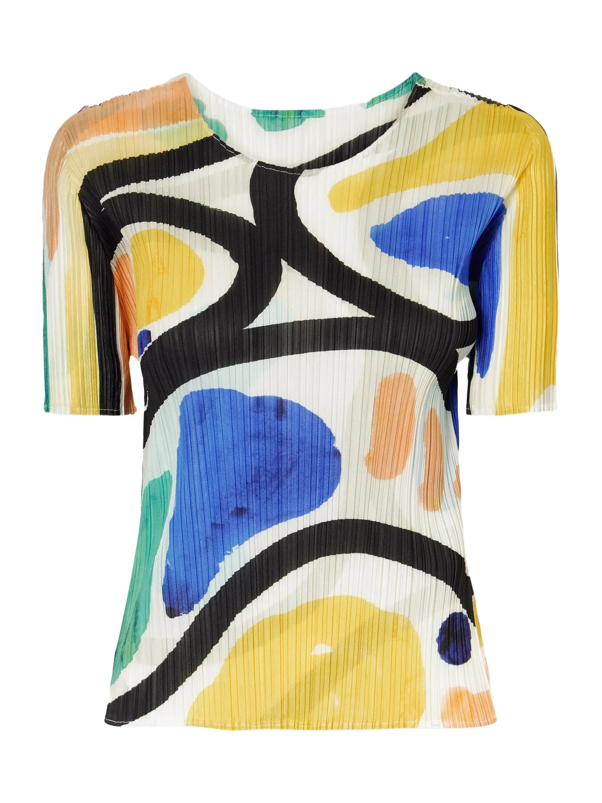 Roll Printed Plissé Blouse Roll Printed Plissé Blouse