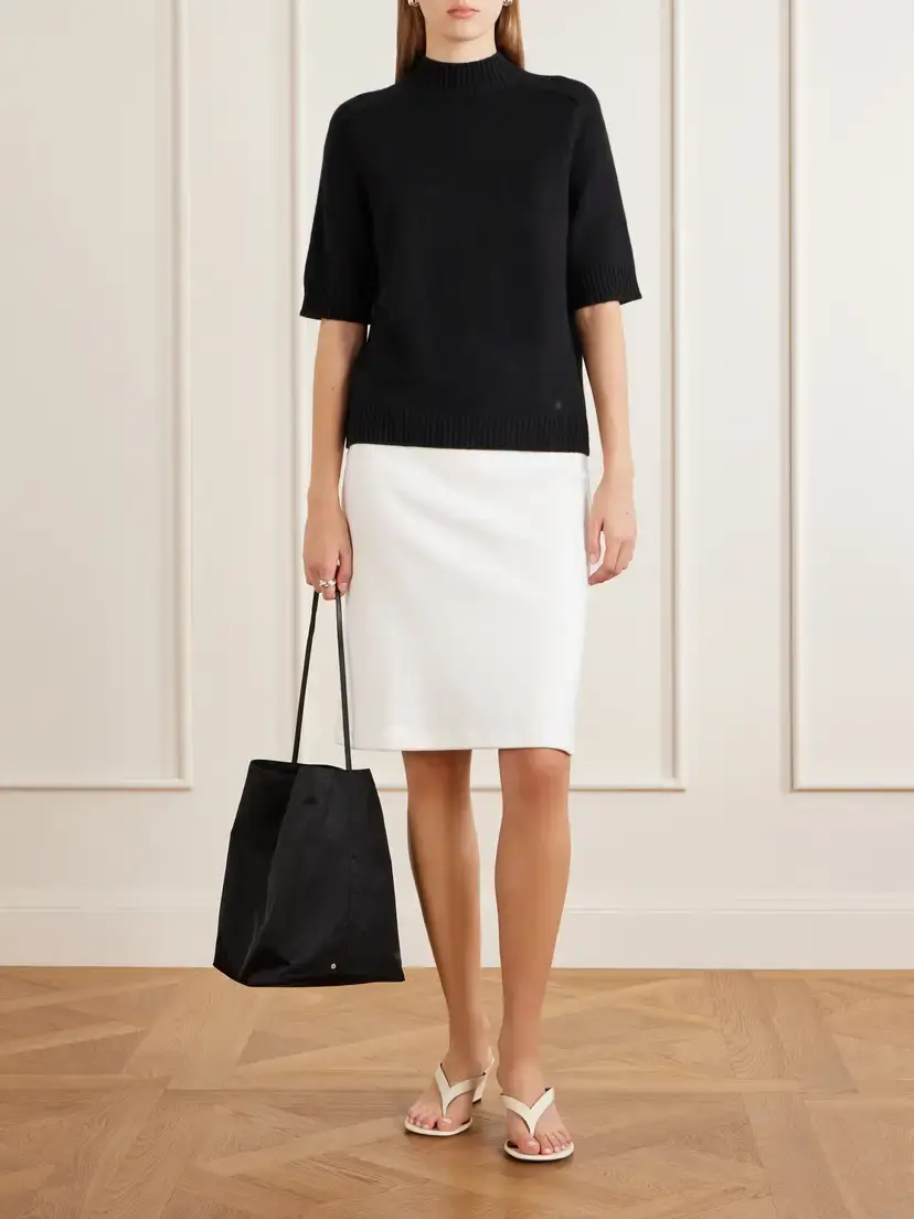 Valesque Bucket Leather-trimmed Shell Tote | Thumbnail 3 Valesque Bucket Leather-trimmed Shell Tote | Thumbnail 3