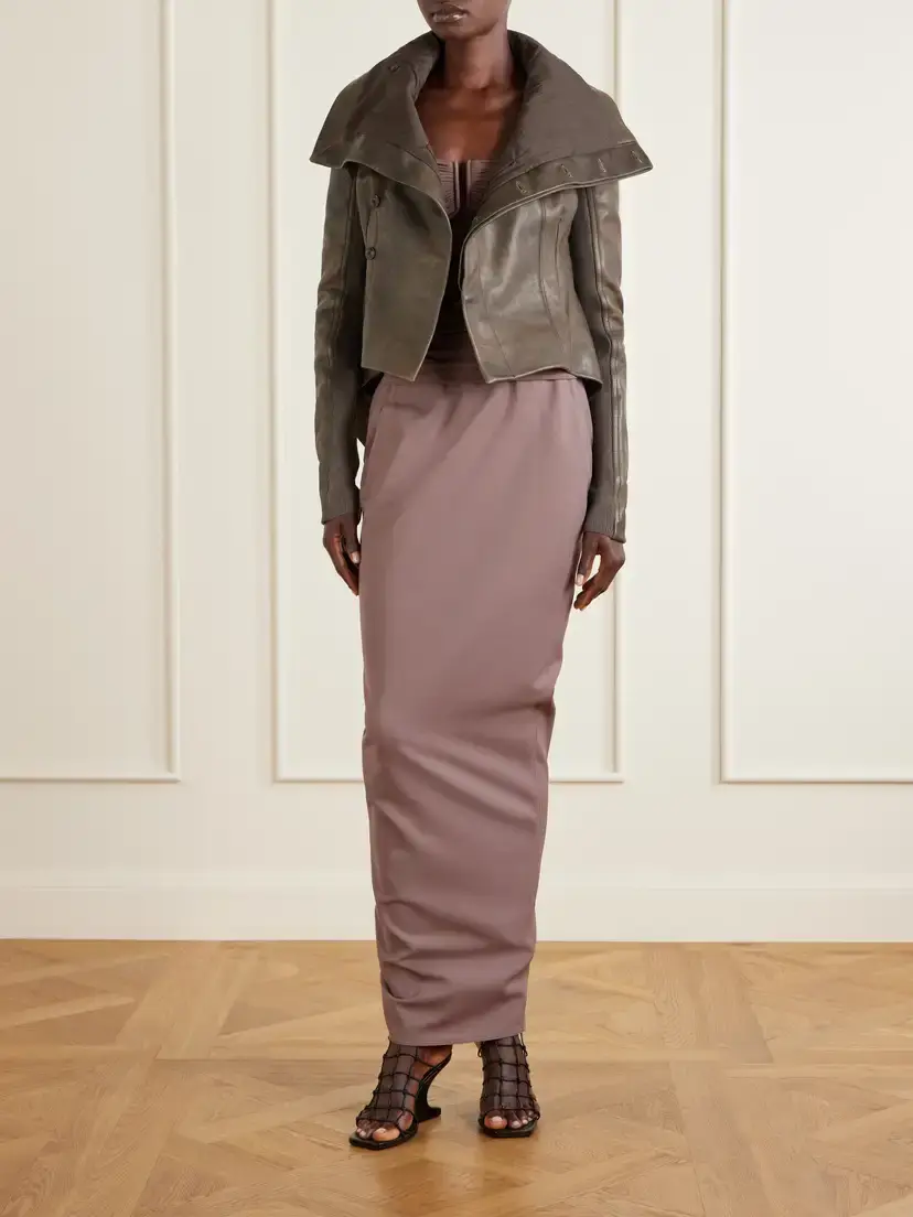 Rick Owens Naska Leather Biker Jacket | Thumbnail 2 Rick Owens Naska Leather Biker Jacket | Thumbnail 2