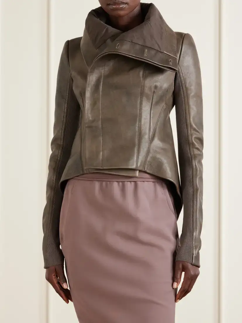 Rick Owens Naska Leather Biker Jacket | Thumbnail 3 Rick Owens Naska Leather Biker Jacket | Thumbnail 3