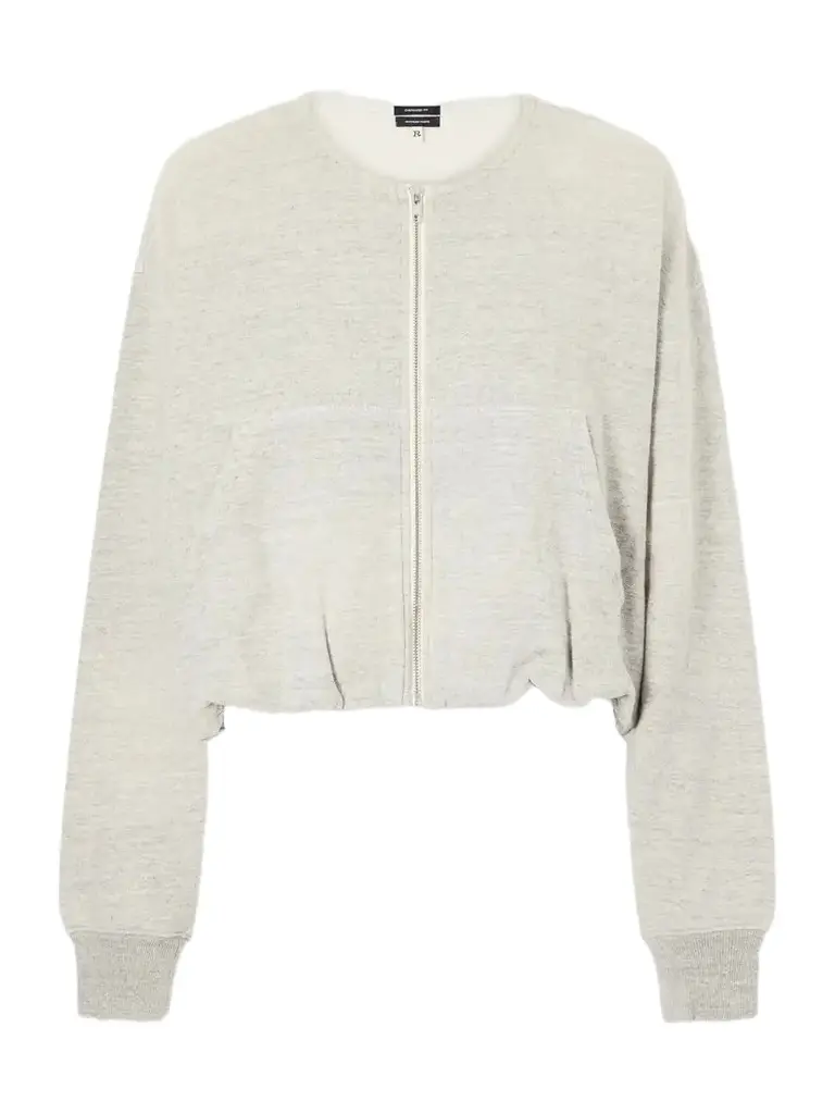 R13 Balloon Cotton-jersey Zip-up Sweatshirt | Image 1 R13 Balloon Cotton-jersey Zip-up Sweatshirt | Image 1