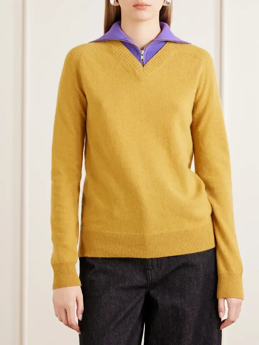 MM6 MAISON MARGIELA Ribbed Wool-blend Sweater | Thumbnail 3 MM6 MAISON MARGIELA Ribbed Wool-blend Sweater | Thumbnail 3