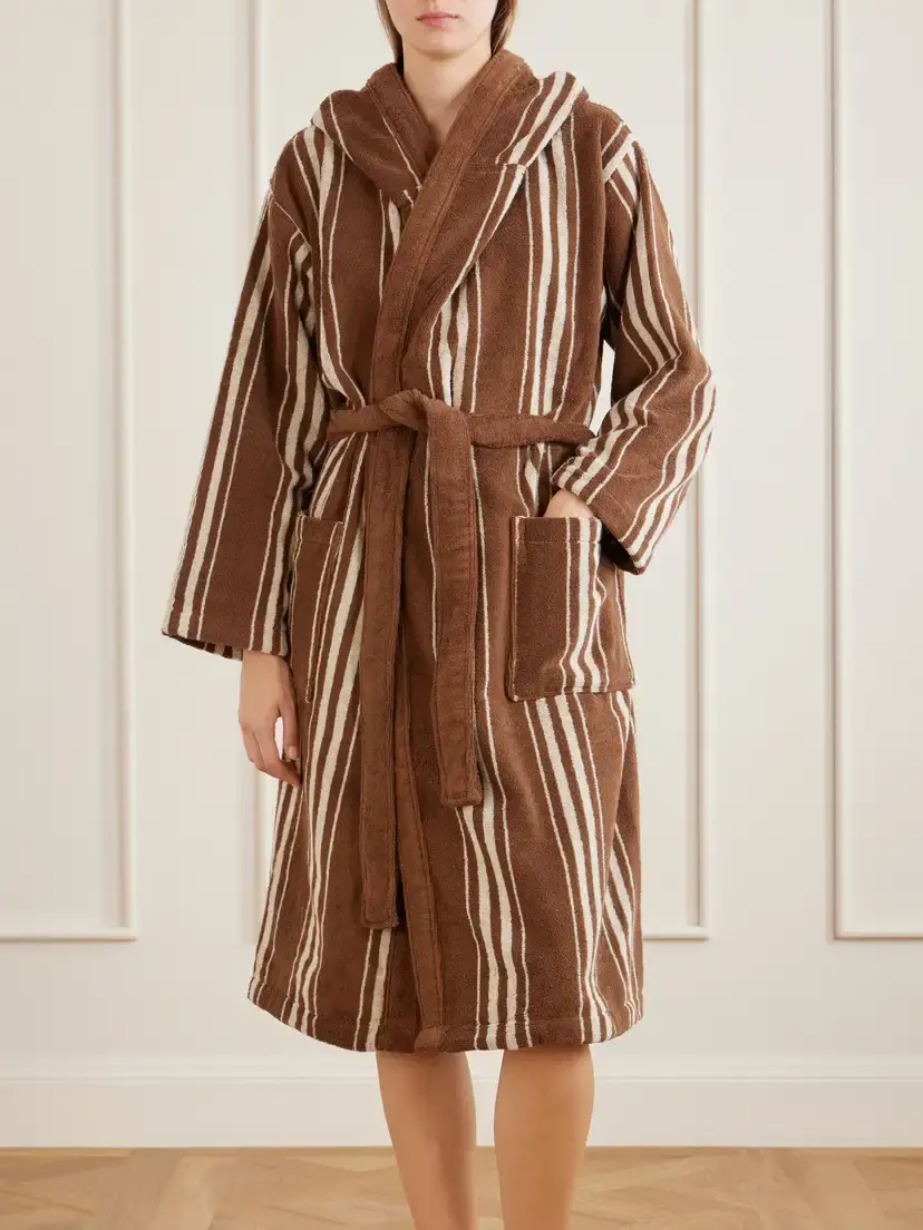 Autumn Sonata Charlotte Striped Cotton-terry Robe | Thumbnail 2 Autumn Sonata Charlotte Striped Cotton-terry Robe | Thumbnail 2