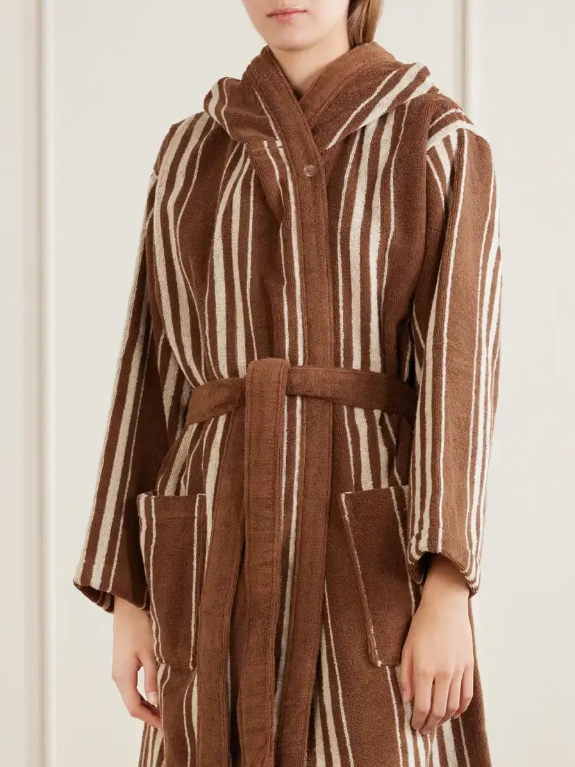 Autumn Sonata Charlotte Striped Cotton-terry Robe | Thumbnail 5 Autumn Sonata Charlotte Striped Cotton-terry Robe | Thumbnail 5