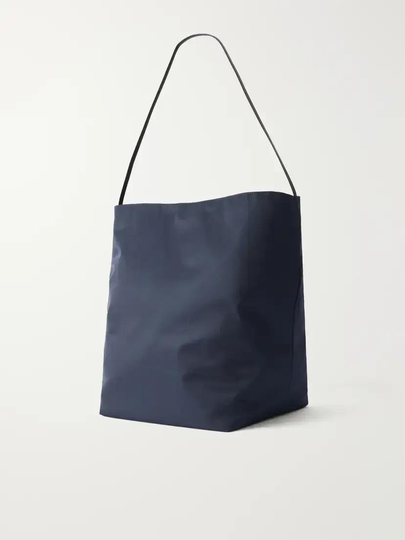 Valesque Bucket Leather-trimmed Satin-shell Tote | Thumbnail 4 Valesque Bucket Leather-trimmed Satin-shell Tote | Thumbnail 4