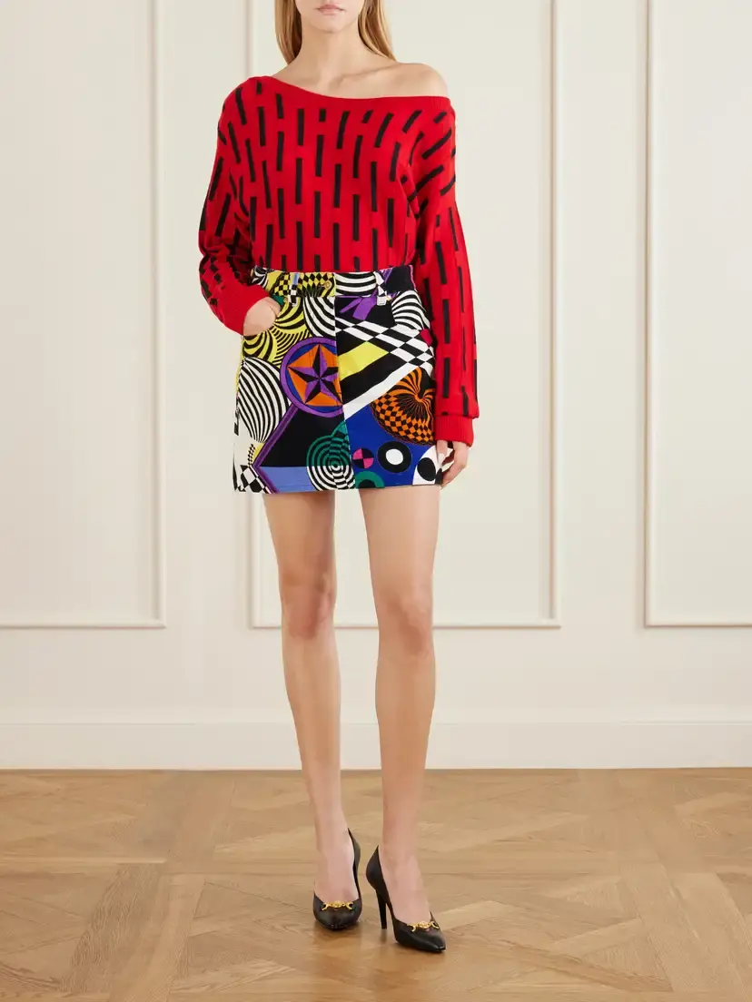 Versace Gianni Knitted Wool Sweater | Thumbnail 2