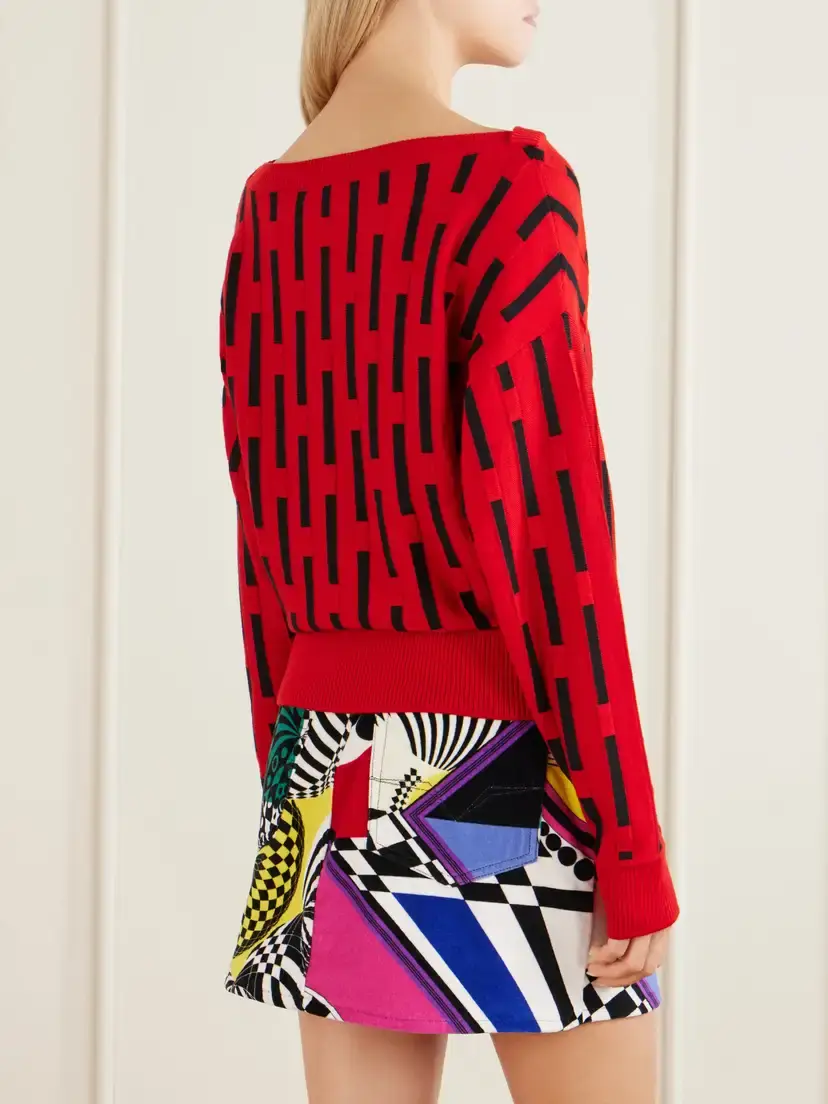 Versace Gianni Knitted Wool Sweater | Thumbnail 4