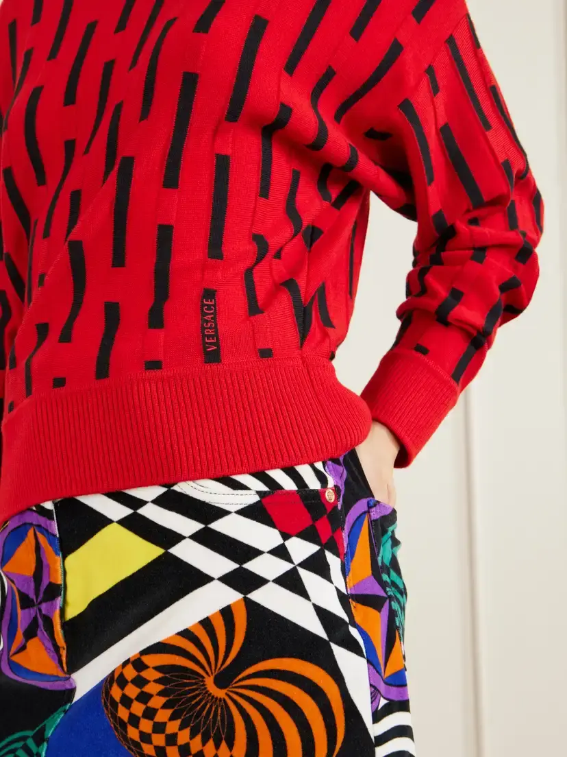 Versace Gianni Knitted Wool Sweater | Thumbnail 5