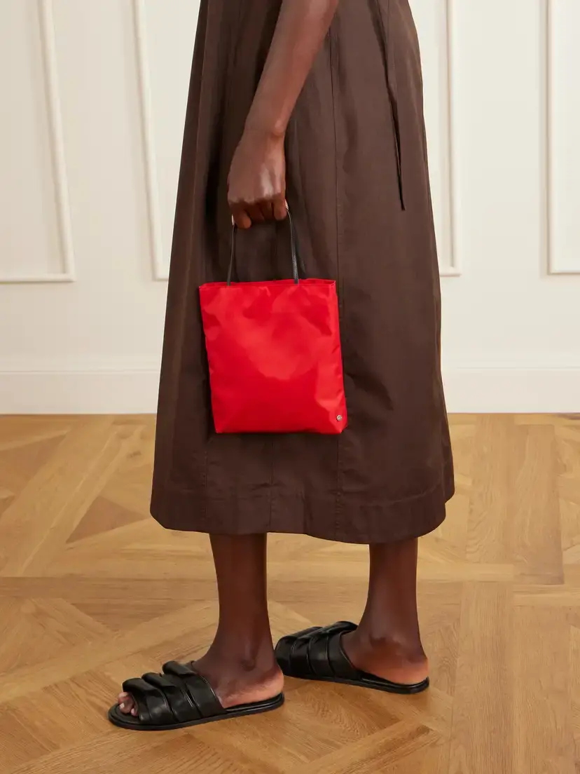 Valesque Thea Leather-trimmed Shell Tote | Thumbnail 2 Valesque Thea Leather-trimmed Shell Tote | Thumbnail 2