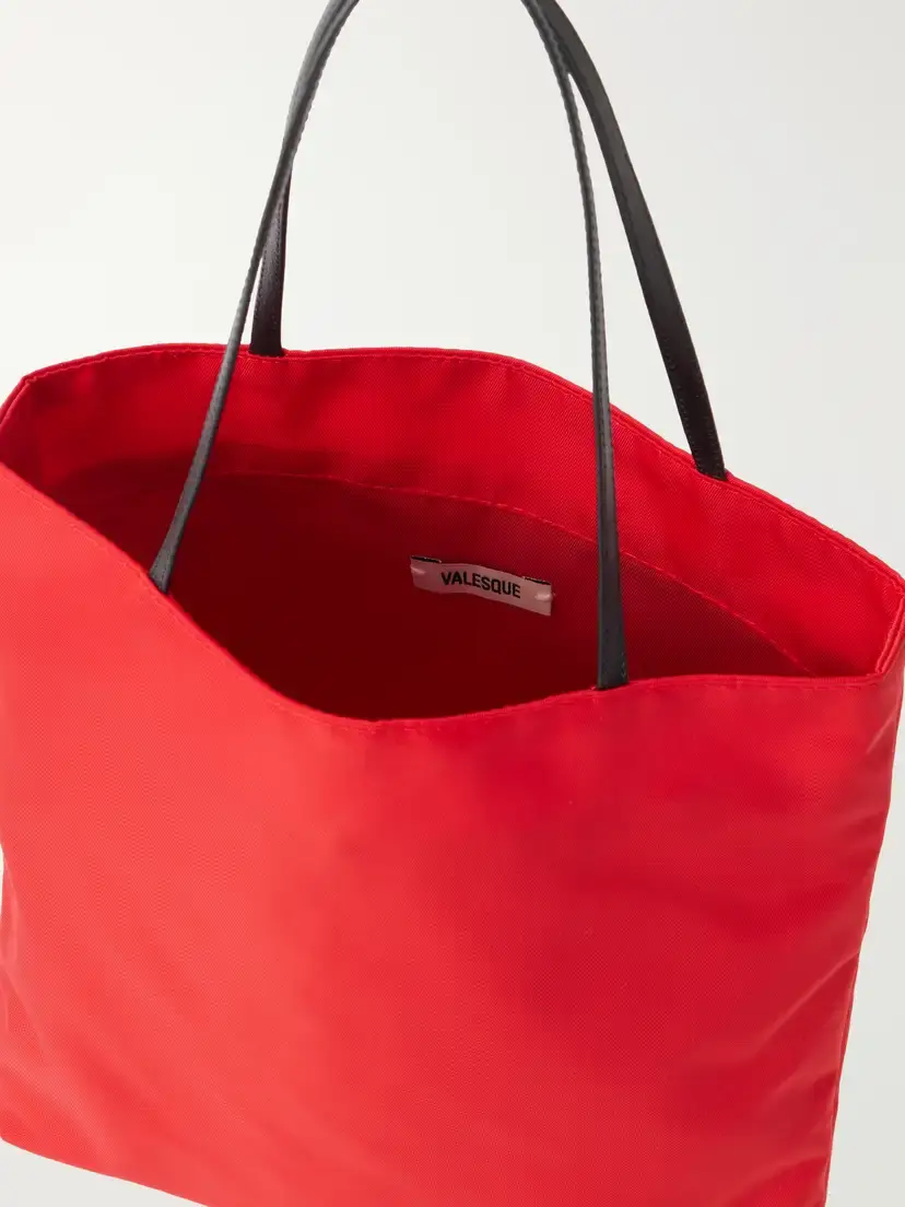 Valesque Thea Leather-trimmed Shell Tote | Thumbnail 6 Valesque Thea Leather-trimmed Shell Tote | Thumbnail 6