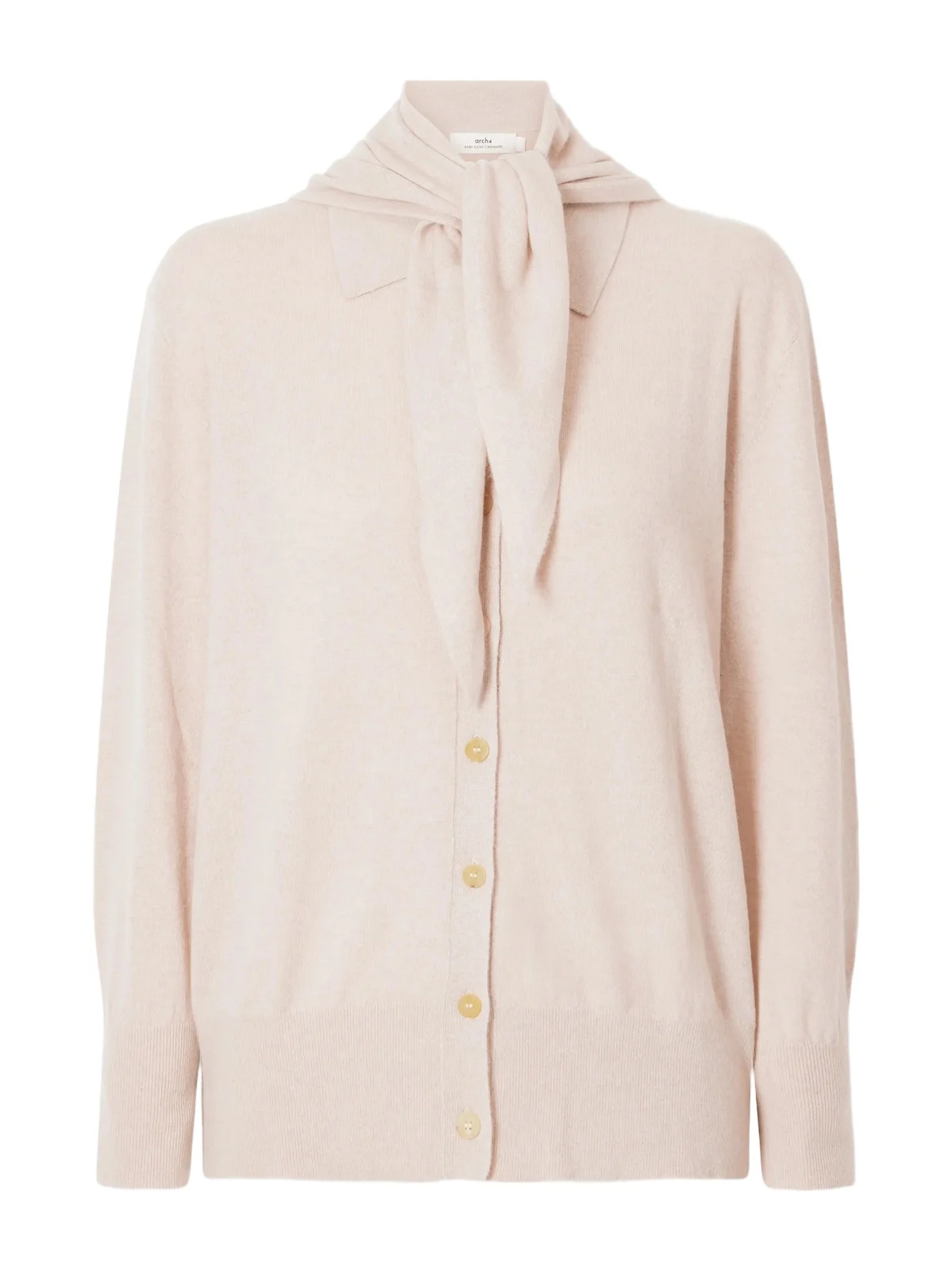 Scarf-detailed Cashmere Sweater Scarf-detailed Cashmere Sweater