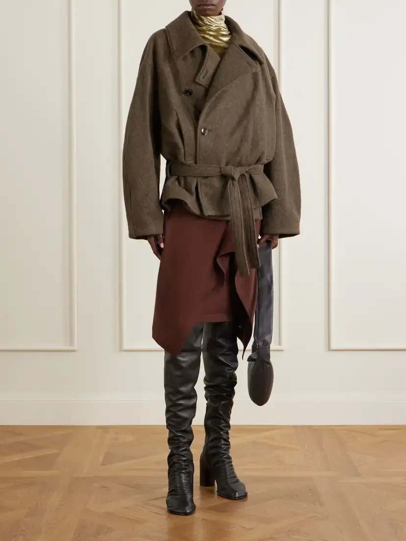 Lemaire Wool And Alpaca-blend Coat - Brown | Thumbnail 2 Lemaire Wool And Alpaca-blend Coat - Brown | Thumbnail 2