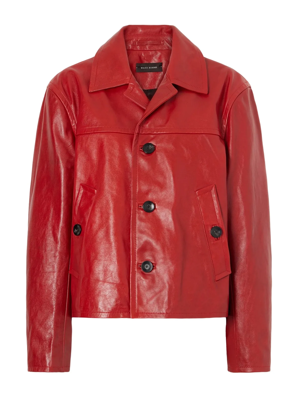Wales Bonner Kamala Leather Biker Jacket