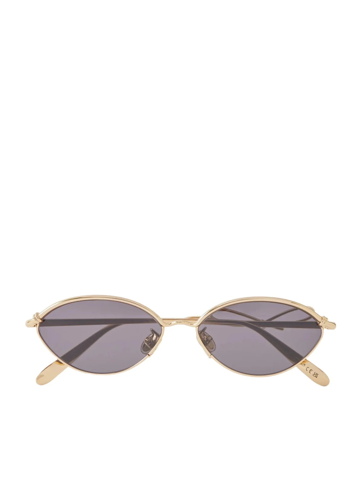 Dior Bow R1u Gold-tone Round-frame Sunglasses