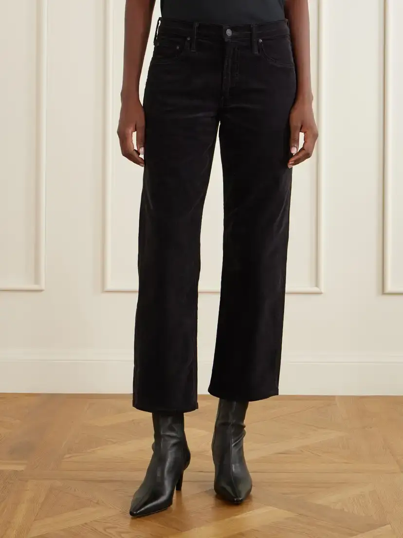 Mother The Newbie Ankle Cotton-blend Corduroy Mid-waist Straight-leg Pants | Thumbnail 3 Mother The Newbie Ankle Cotton-blend Corduroy Mid-waist Straight-leg Pants | Thumbnail 3