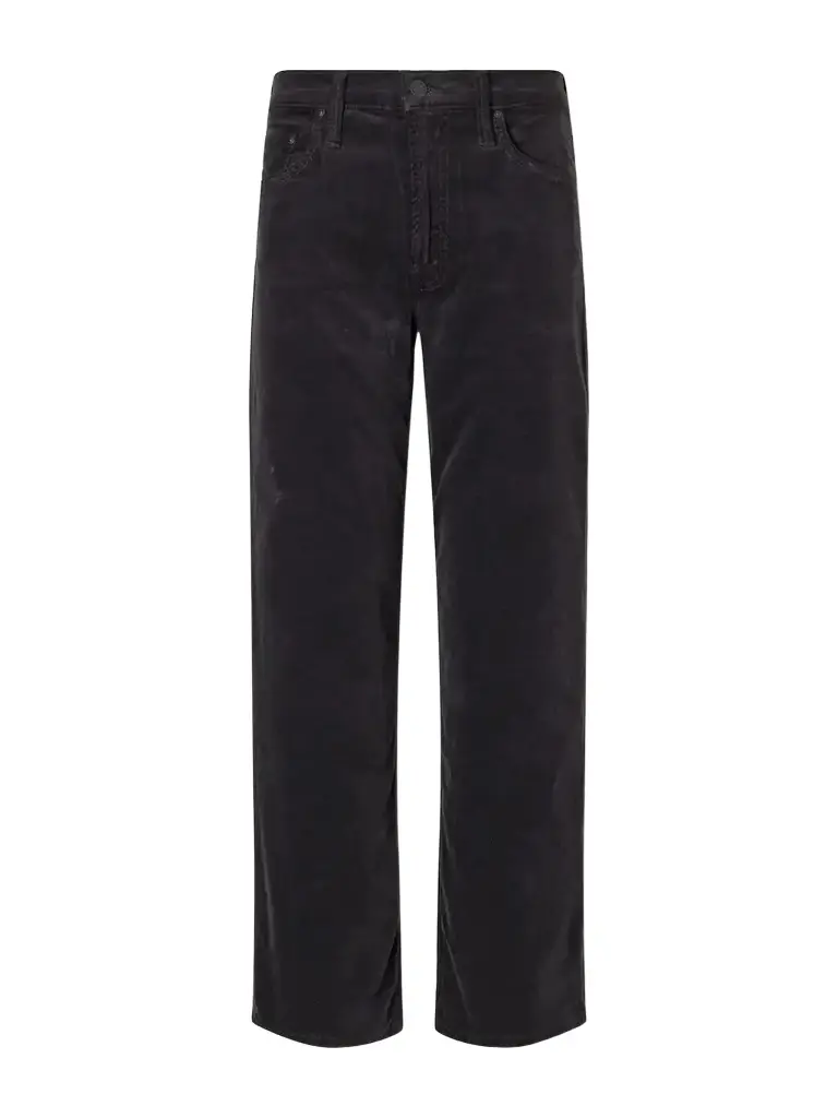 The Newbie Ankle Cotton-blend Corduroy Mid-waist Straight-leg Pants