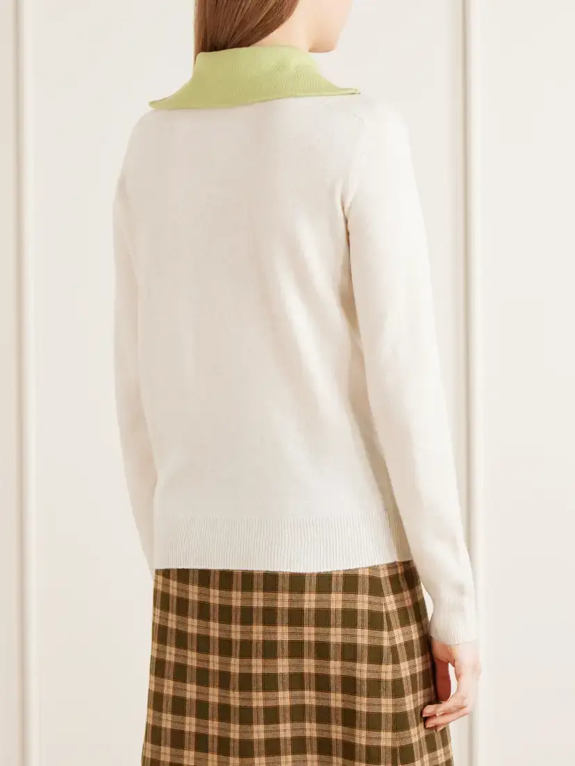 MM6 MAISON MARGIELA Ribbed Wool-blend Sweater | Thumbnail 4 MM6 MAISON MARGIELA Ribbed Wool-blend Sweater | Thumbnail 4