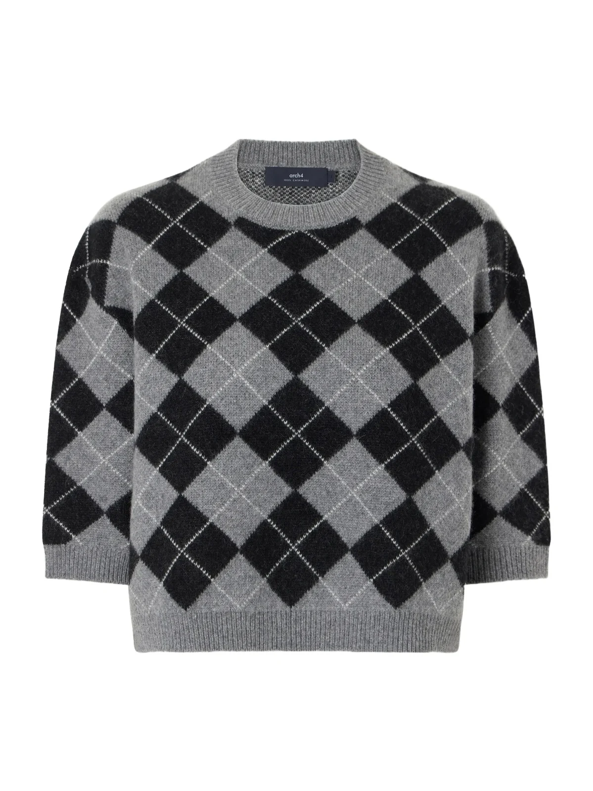 Arch4 Karlie Checked Cashmere Sweater