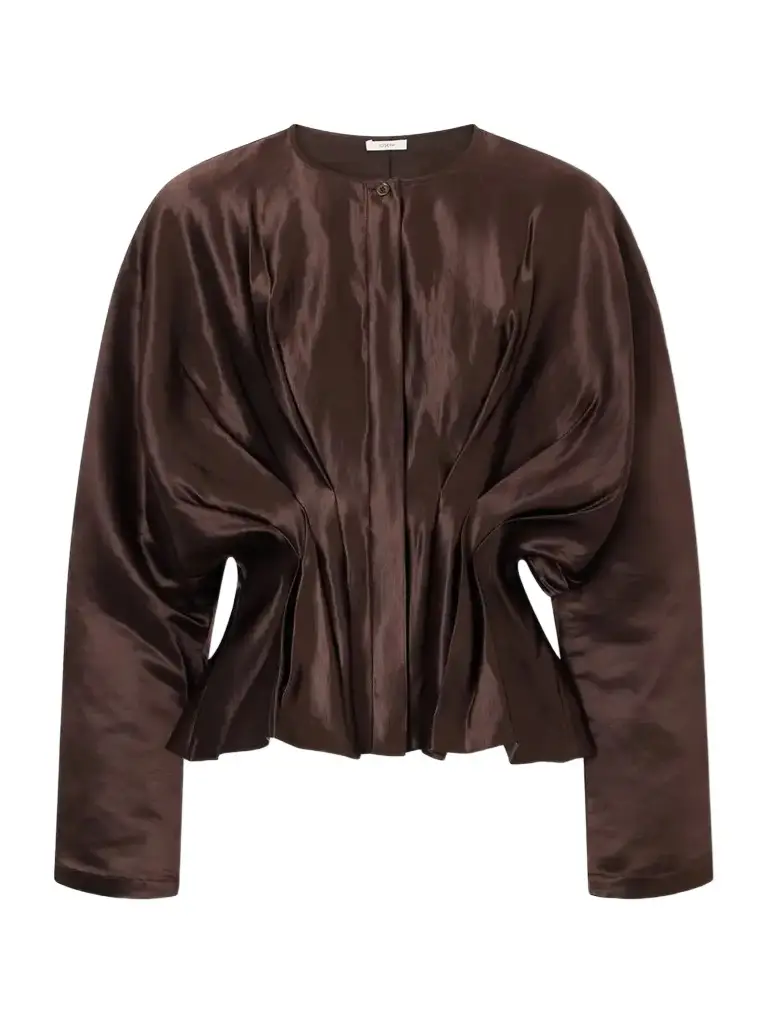Joseph Eris Gathered Linen And Silk-blend Blouse | Image 1 Joseph Eris Gathered Linen And Silk-blend Blouse | Image 1