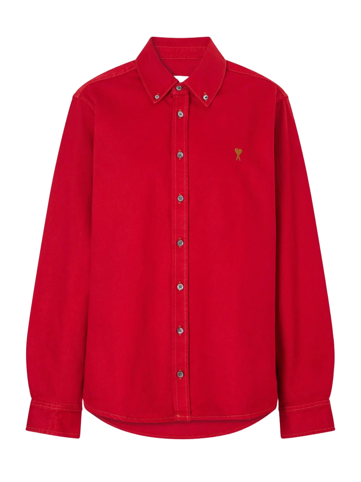 Logo-embroidered Cotton-twill Shirt