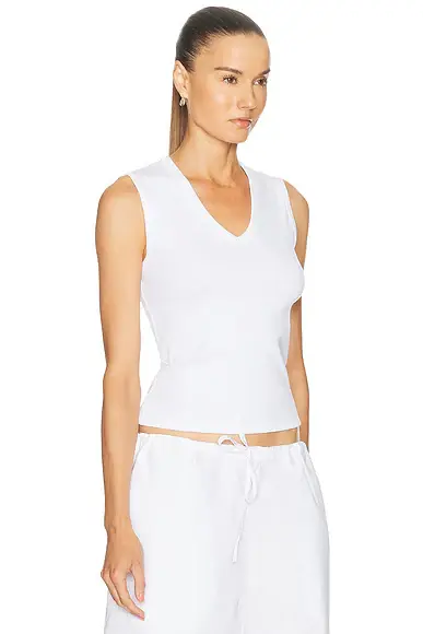 LESET Nando Sleeveless V-Neck Tank Top | Thumbnail 2 LESET Nando Sleeveless V-Neck Tank Top | Thumbnail 2