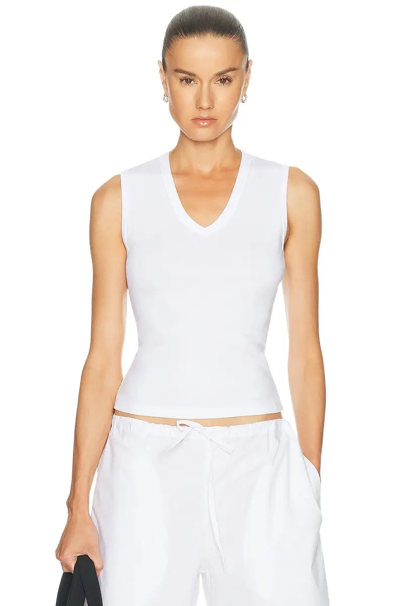 LESET Nando Sleeveless V-Neck Tank Top
