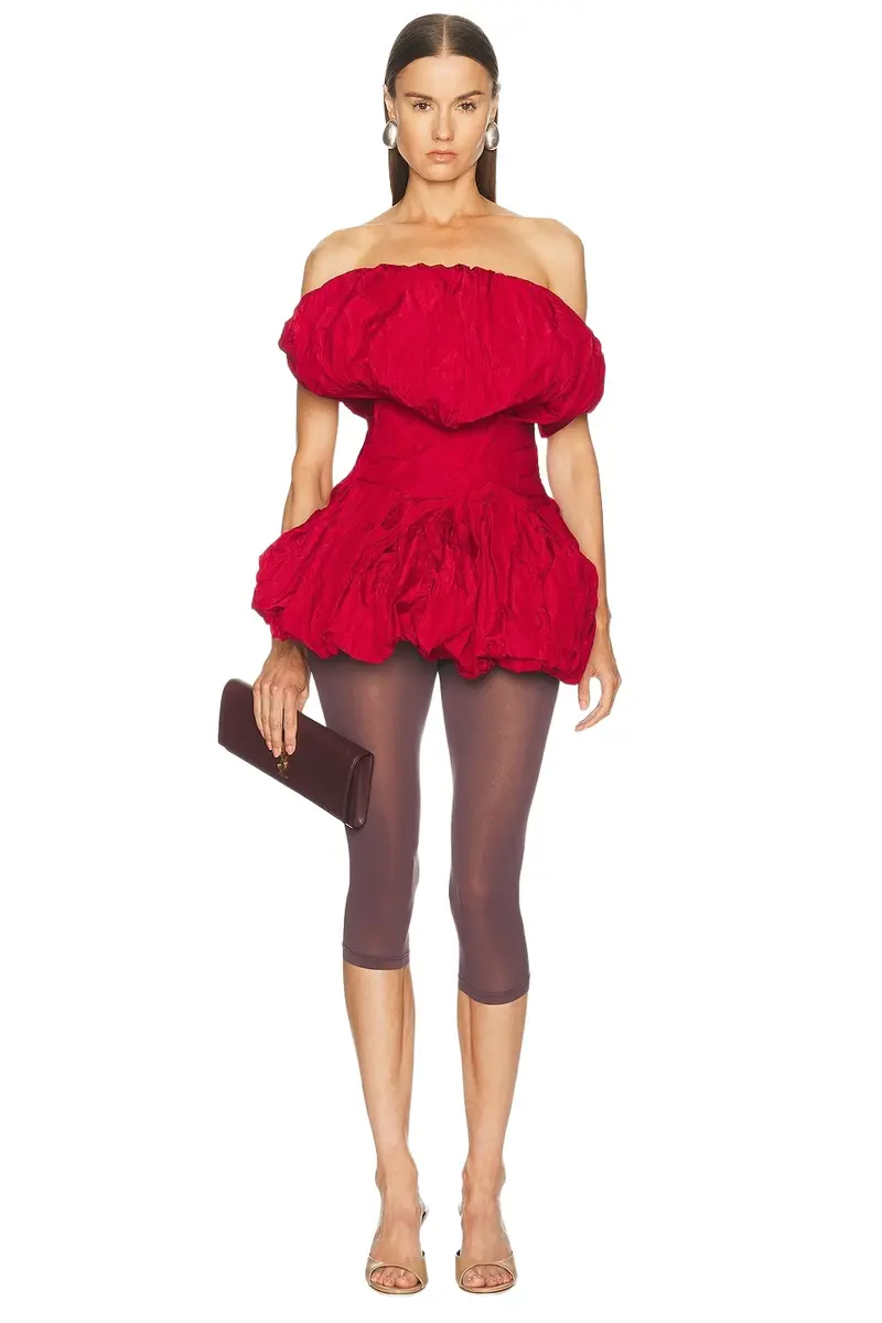 Magda Butrym Strapless Bubble Mini Dress
