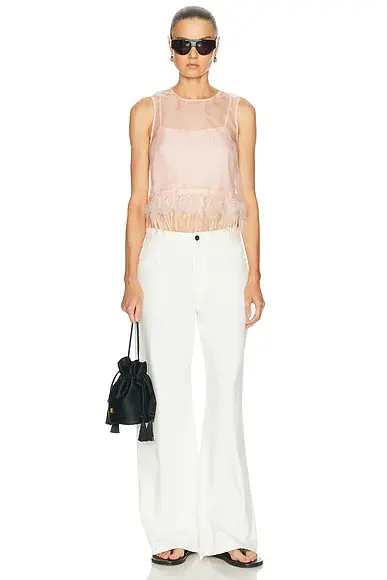 Staud Avi Silk Top | Thumbnail 4 Staud Avi Silk Top | Thumbnail 4