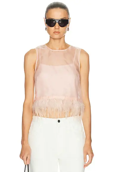 Staud Avi Silk Top | Image 1 Staud Avi Silk Top | Image 1