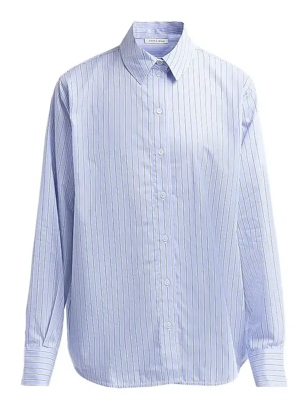 Women's Essie Striped Cotton Button-Front Shirt