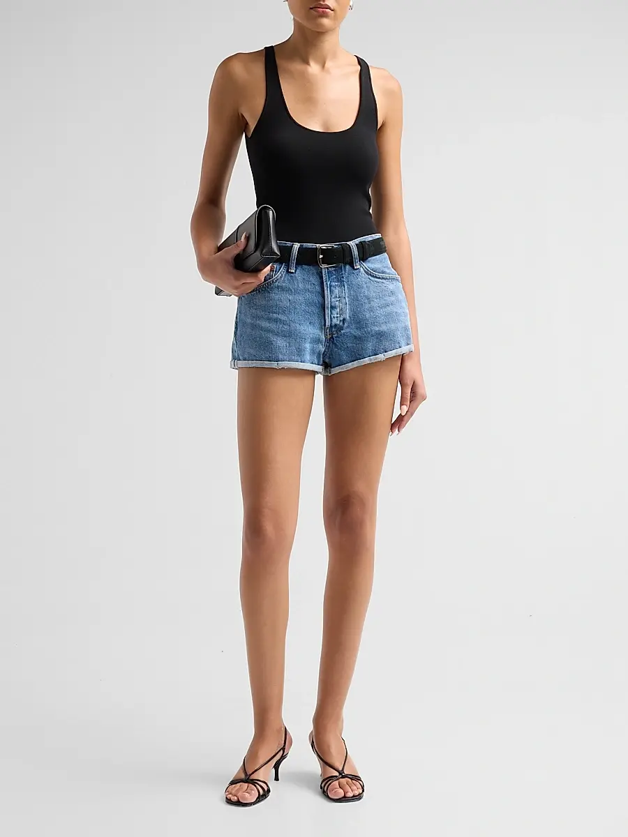 RE/DONE Women's Daisy Denim Shorts | Thumbnail 2