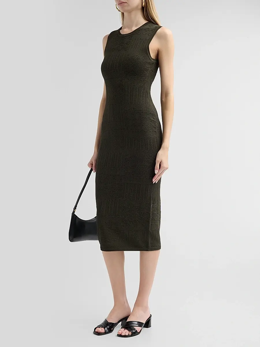 Veronica Beard Women's Tamiko Knit Midi Dress | Thumbnail 4 Veronica Beard Women's Tamiko Knit Midi Dress | Thumbnail 4
