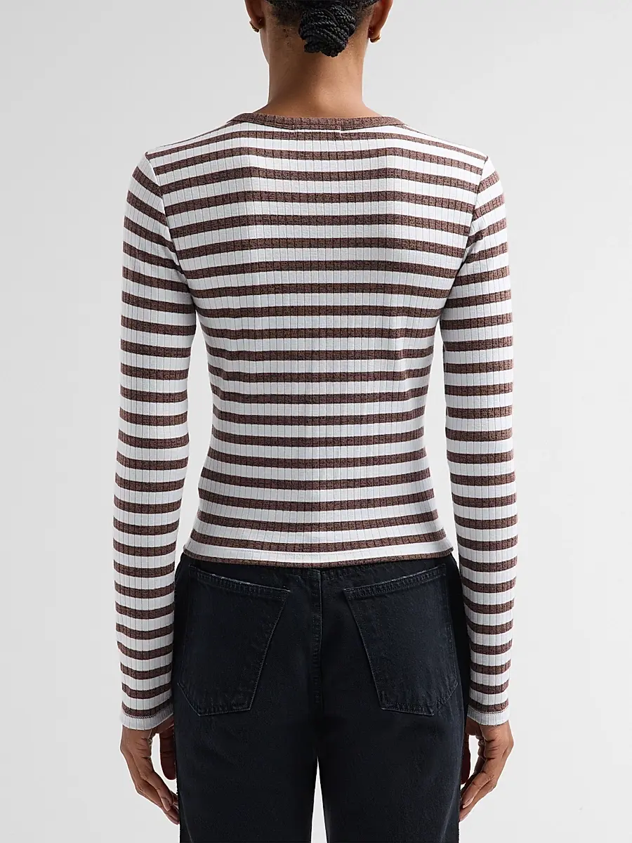 rag & bone Women's The Wide Striped Rib-Knit Cardigan | Thumbnail 3 rag & bone Women's The Wide Striped Rib-Knit Cardigan | Thumbnail 3