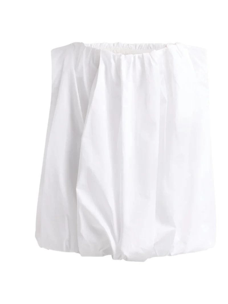 Co Women's Bubble Cotton Poplin Top