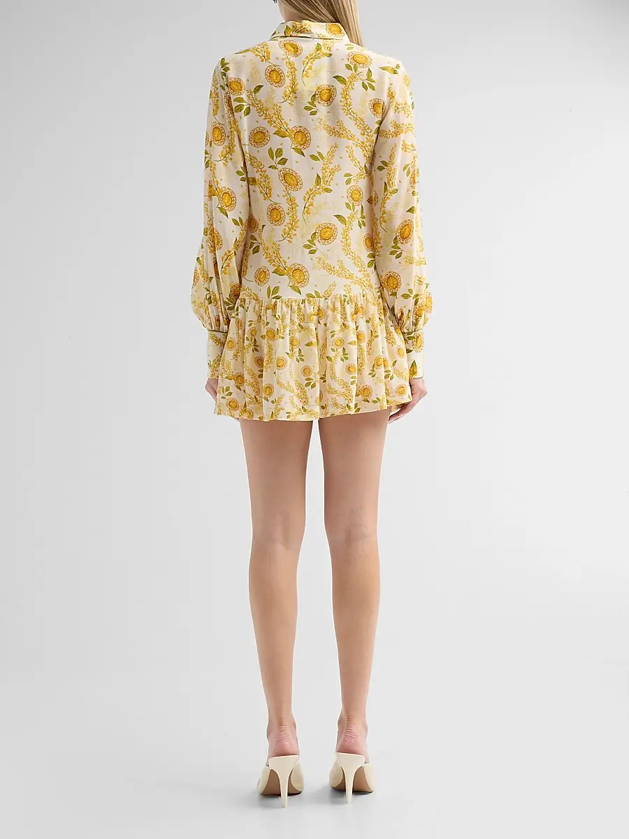 VERANDAH Women's Bejewelled Frill Mini Shirtdress | Thumbnail 3