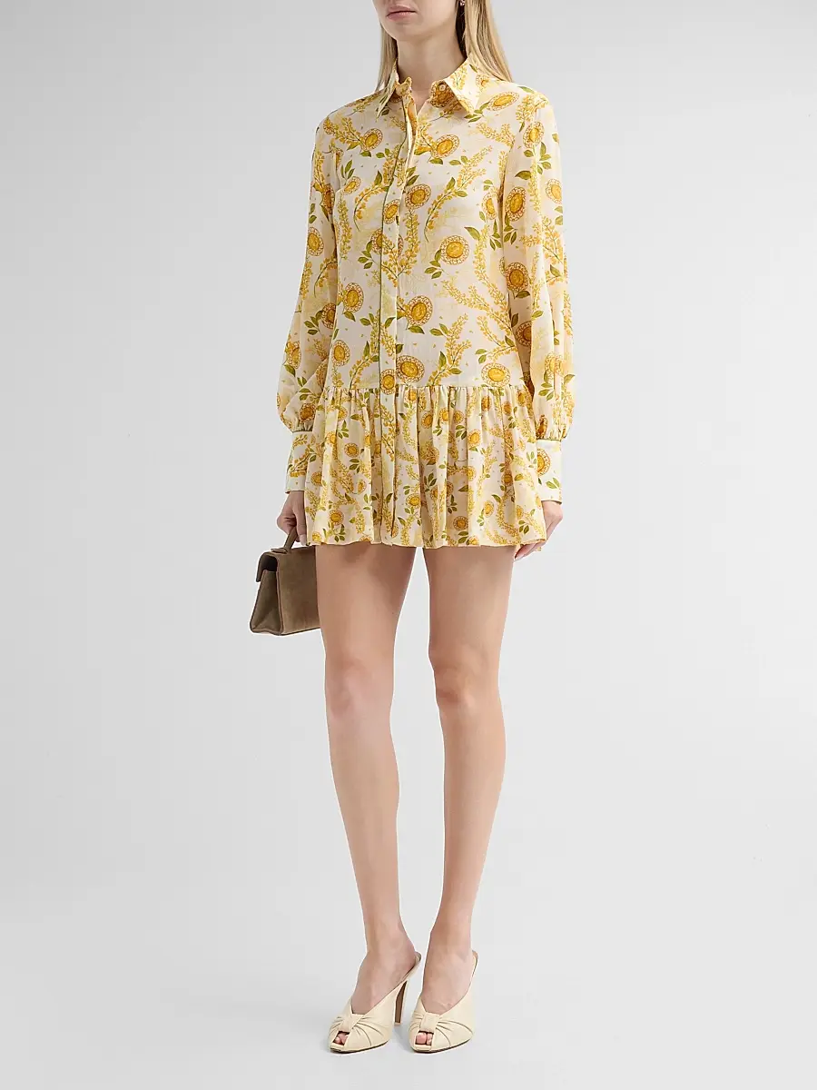 VERANDAH Women's Bejewelled Frill Mini Shirtdress | Thumbnail 4