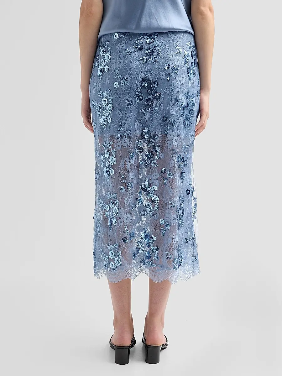 Cami NYC Women's Aylin Sequined Lace Midi-Skirt | Thumbnail 3 Cami NYC Women's Aylin Sequined Lace Midi-Skirt | Thumbnail 3