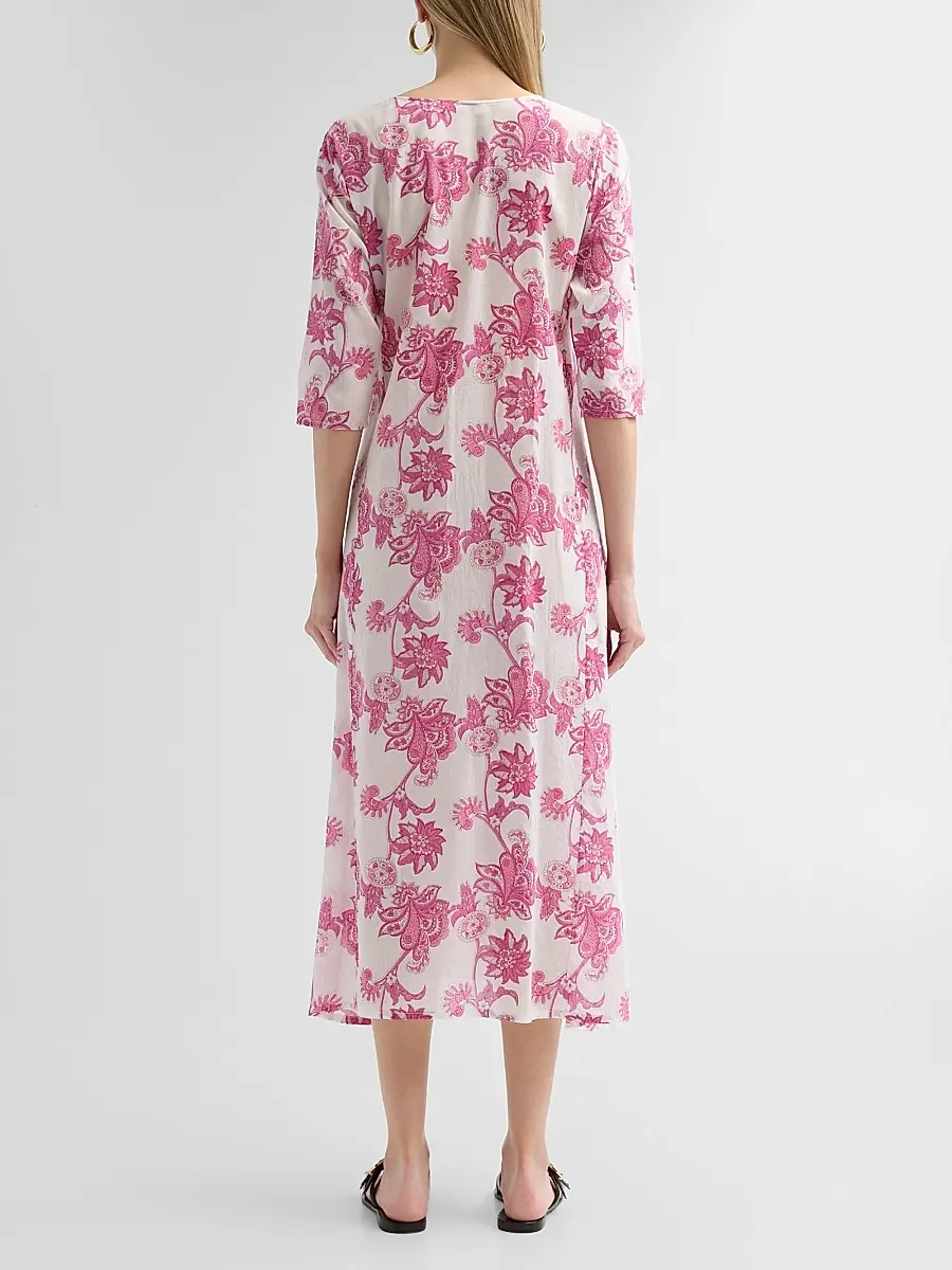 Ro's Garden Women's Blair Floral Cotton Long Kurta Dress | Thumbnail 3