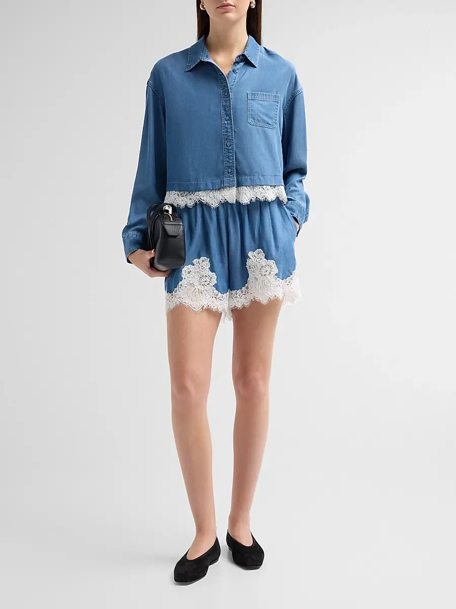 Cami NYC Women's Garance Cropped Shirt | Thumbnail 2 Cami NYC Women's Garance Cropped Shirt | Thumbnail 2
