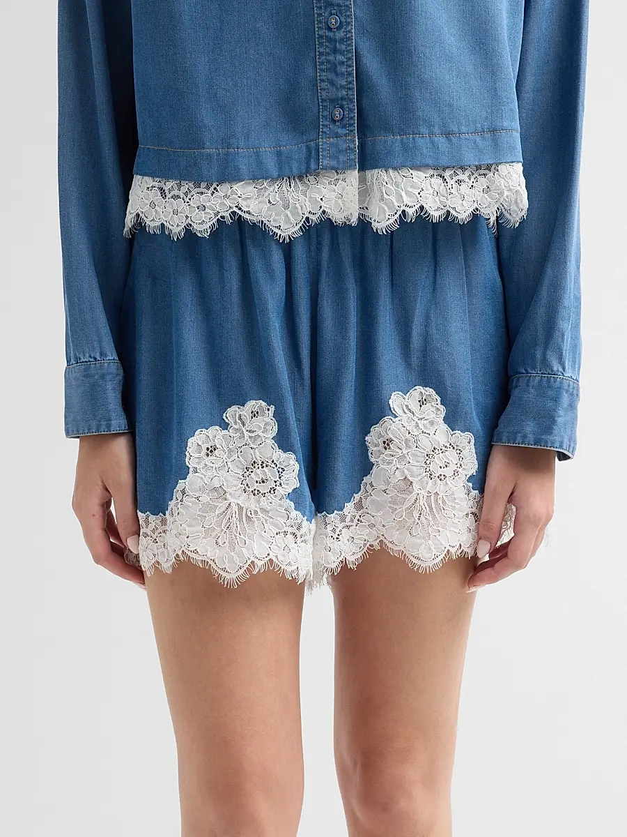 Cami NYC Women's Alona Lace-Trim Shorts | Thumbnail 5 Cami NYC Women's Alona Lace-Trim Shorts | Thumbnail 5