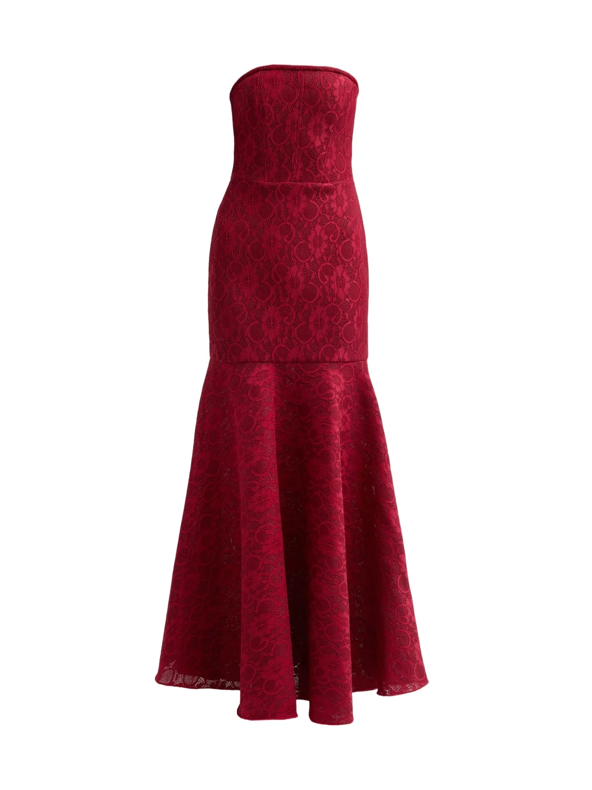 Women's Kristy Strapless Lace Jacquard Trumpet Gown
