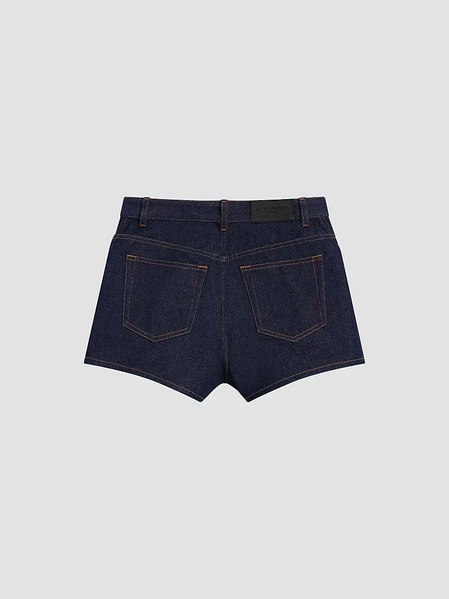 Givenchy Women's Pinch Shorts in Raw Denim - Dark Blue | Thumbnail 3