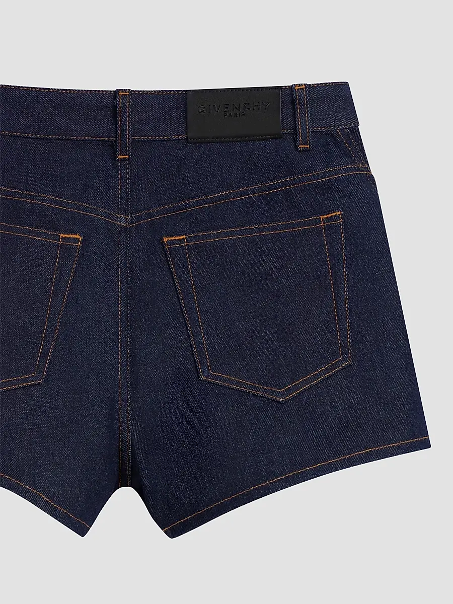 Givenchy Women's Pinch Shorts in Raw Denim - Dark Blue | Thumbnail 5