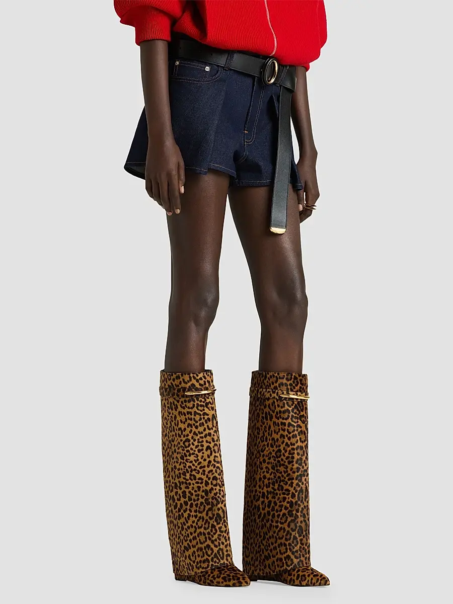 Givenchy Women's Pinch Shorts in Raw Denim - Dark Blue | Thumbnail 7