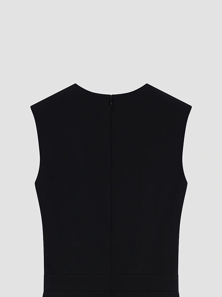 Givenchy Women's Midi Dress in Wool - Black | Thumbnail 6 Givenchy Women's Midi Dress in Wool - Black | Thumbnail 6