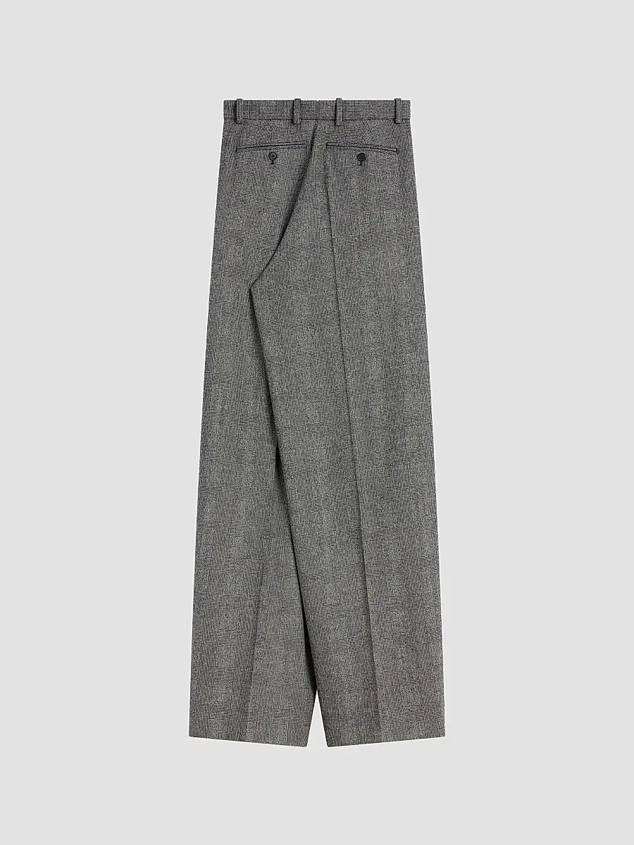 Givenchy Women's Double Pleat Checked Pants in Flannel | Thumbnail 2 Givenchy Women's Double Pleat Checked Pants in Flannel | Thumbnail 2